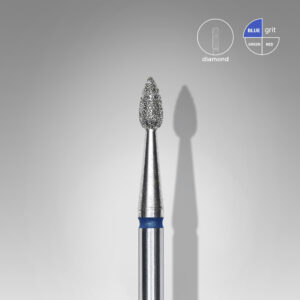 Staleks Εργαλείο τροχού Diamond nail drill bit, “drop” , blue, head(400235)