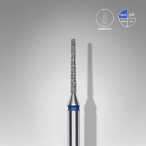 Staleks Εργαλείο τροχού Diamond nail drill bit, "needle", blue, head diameter 1 mm/ working part 10 mm