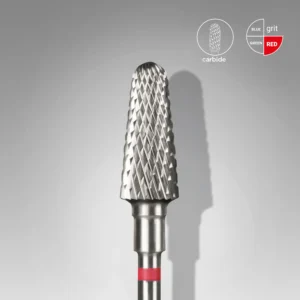 Staleks Εργαλείο τροχού Carbide drill bit, "frustum", red, head diameter 6 mm/ working part 14 mm