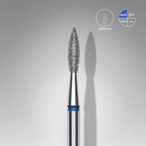 Staleks εργαλείο τροχού Diamond Nail D Bit "Pointed Flame" (BLUE) (FA11B021/8)